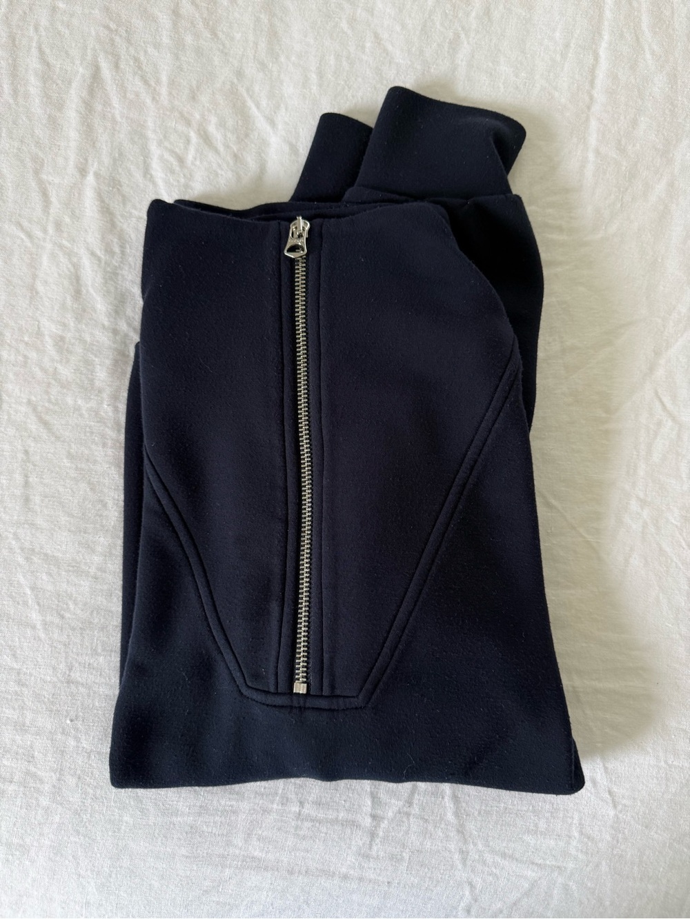 Varley Navy Double Soft Quarter Zip